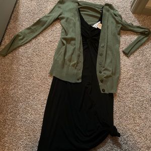 Cardigan and dress